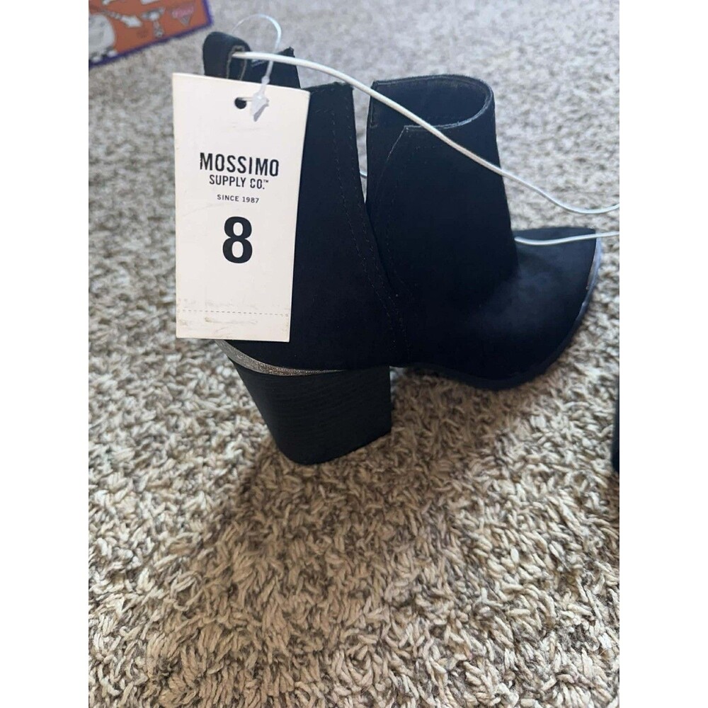 Women's Mosimo Low Cut Black Booties - Picture 2 of 3